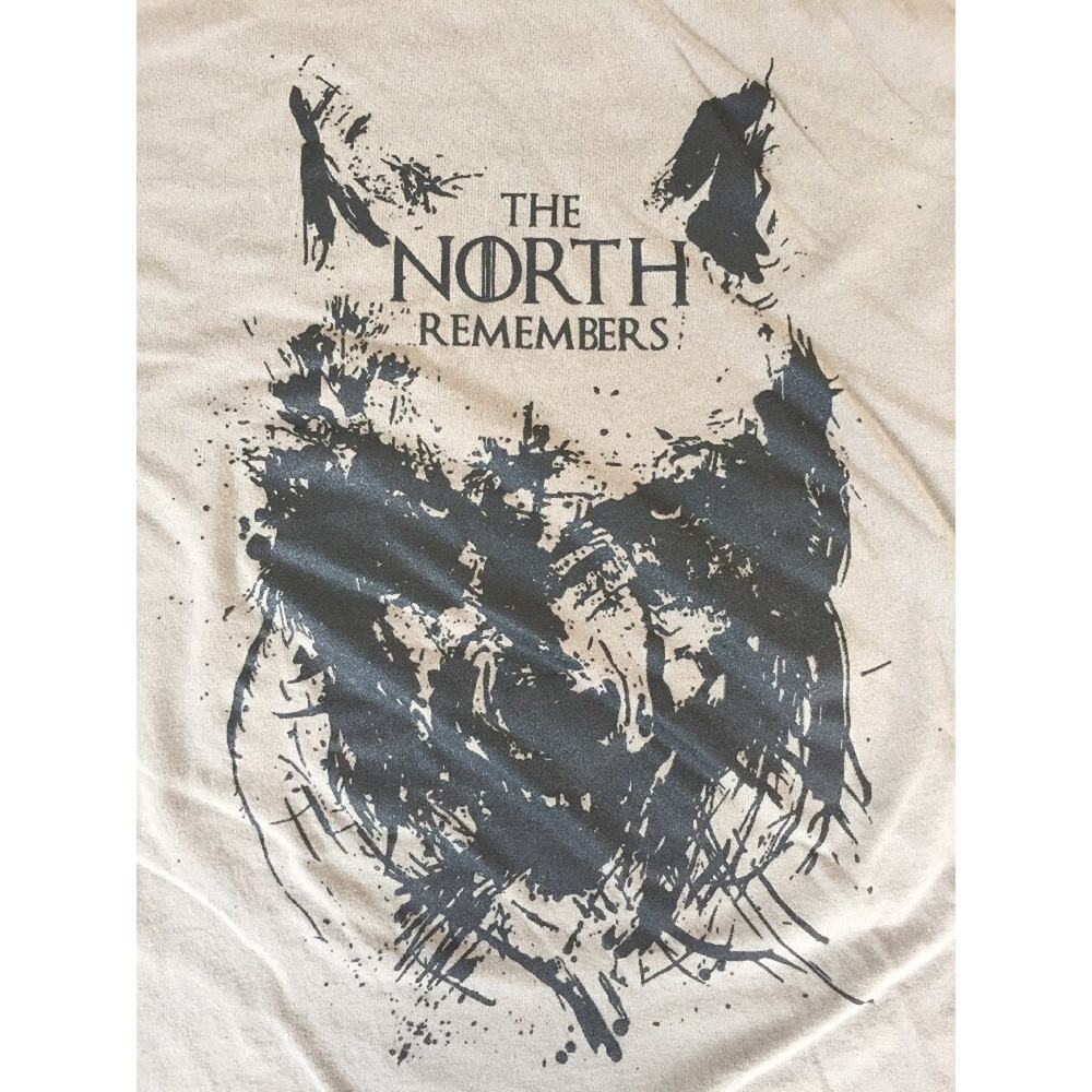 Next Level Game Of Thrones North Remembers Stark Wolf Graphic T Shirt M 36"